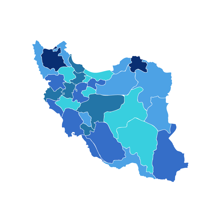 نقشه ایران با هتلگرد